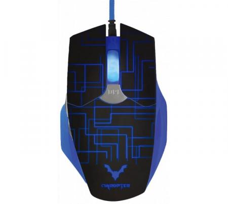 Mouse Gamer Wesdar GM3 3200 DPI Negro y Azul