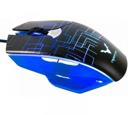 Mouse Gamer Wesdar GM3 3200 DPI Negro y Azul