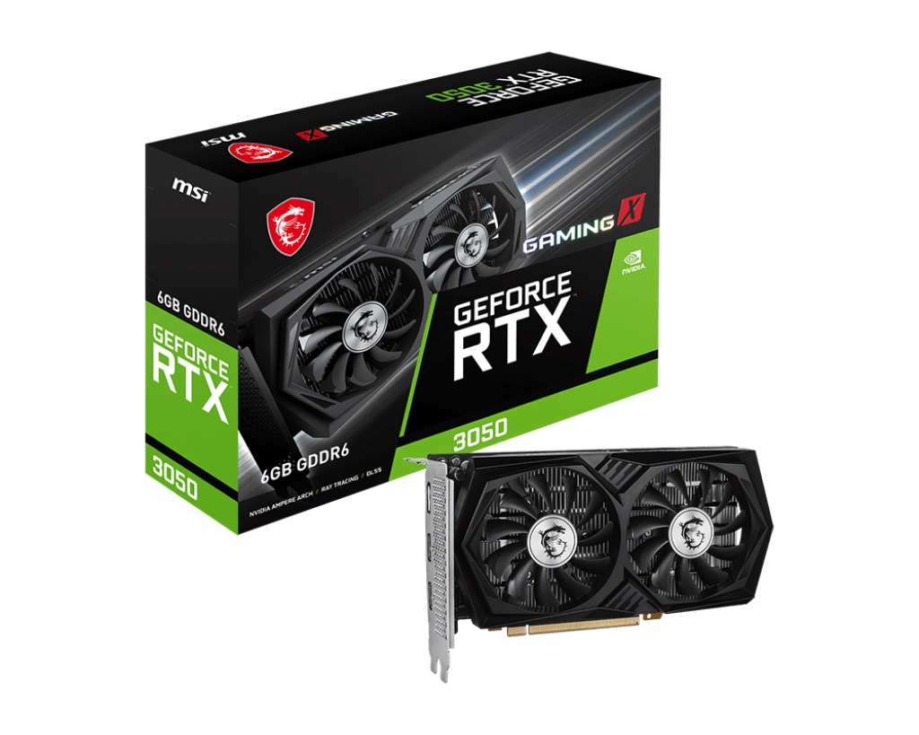 RTX 3050 6 GB GDDR6 MSI GAMING X