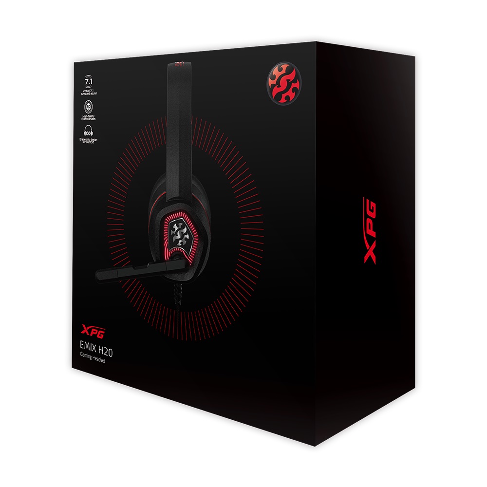 Auriculares con mic XPG EMIX H20 RGB sonido 7.1 envolvente