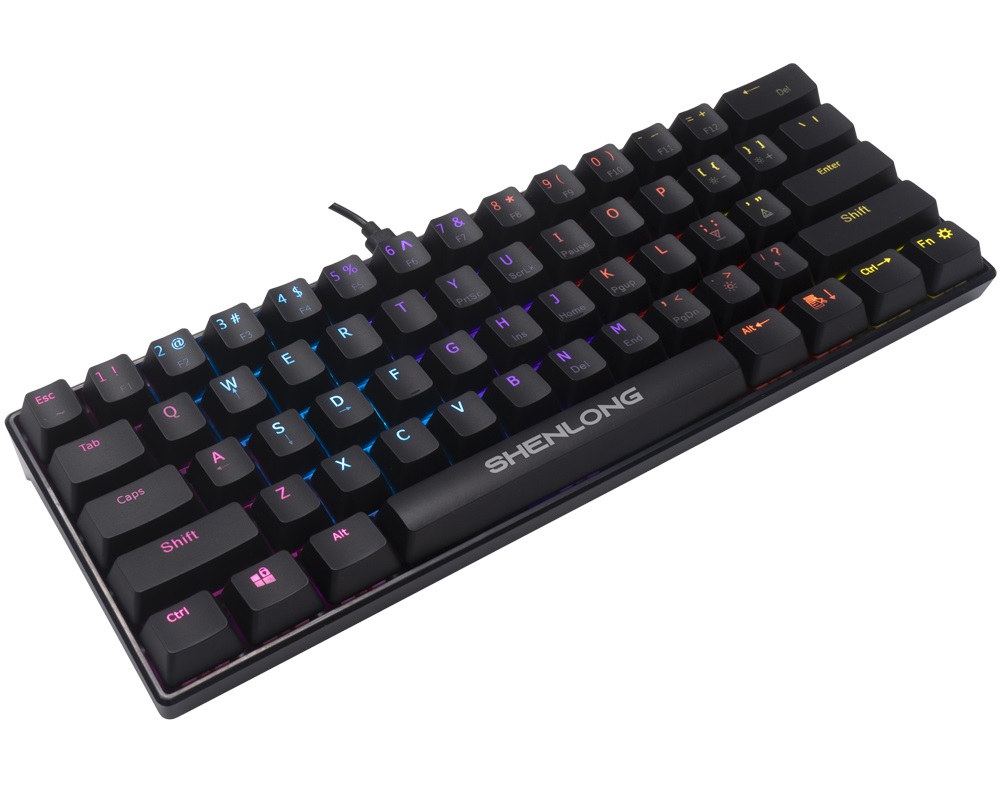 Teclado Mecanico Gamer Shenlong UMK6100SB 60% RGB