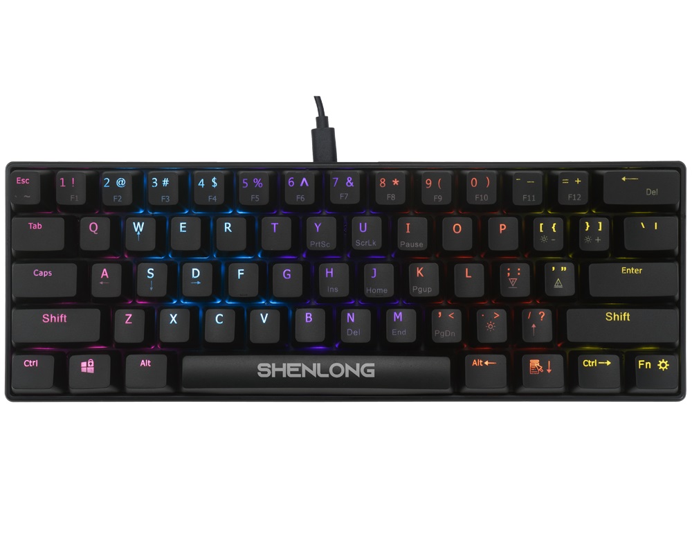 Teclado Mecanico Gamer Shenlong UMK6100SB 60% RGB