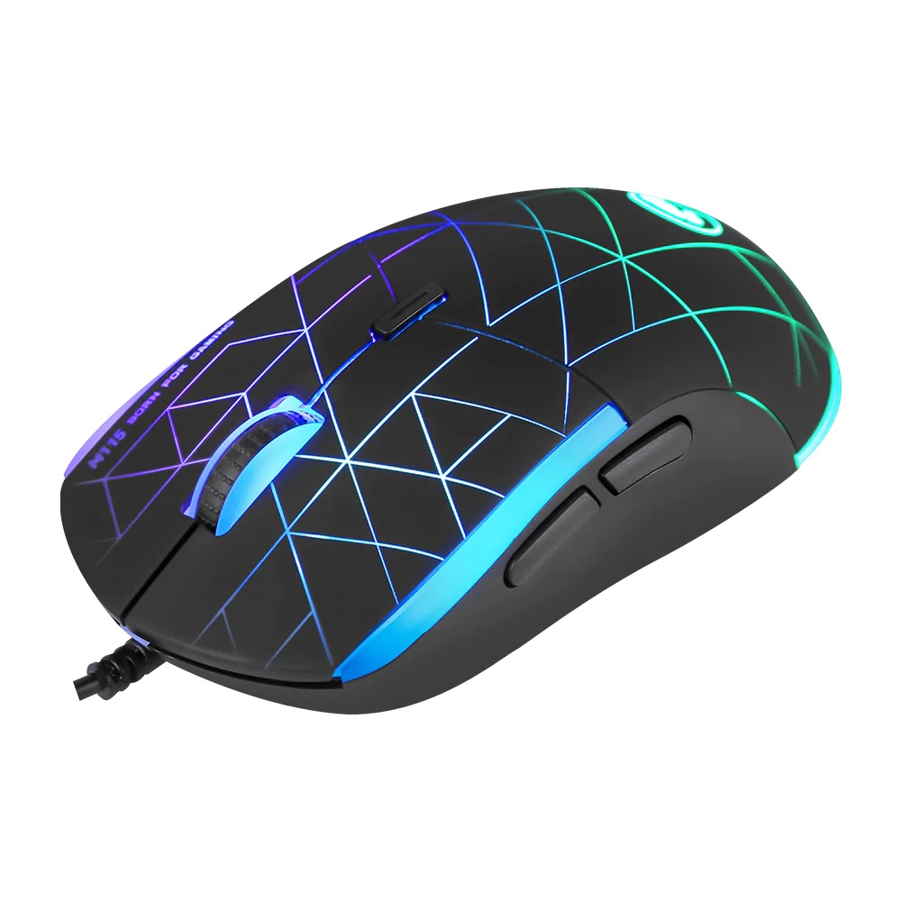Mouse Gamer Marvo M115 4000 DPI Iluminacion con 7 Colores