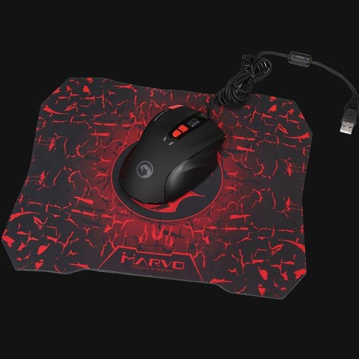 Mouse Scorpion con pad 8 botones pesas G928