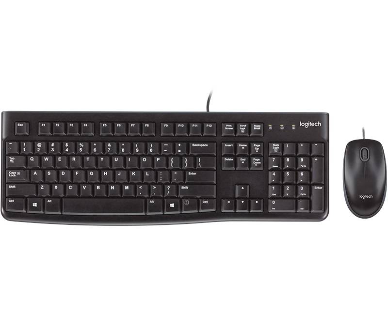 Combo Teclado y Mouse Logitech MK120 USB