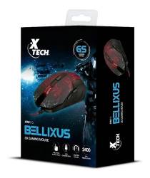 Mouse Gamer Tech BELLIXUS 2400 DPI 6 Botones