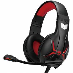 Auricular Gamer Marvo HG8928 Led rojo PC PS4