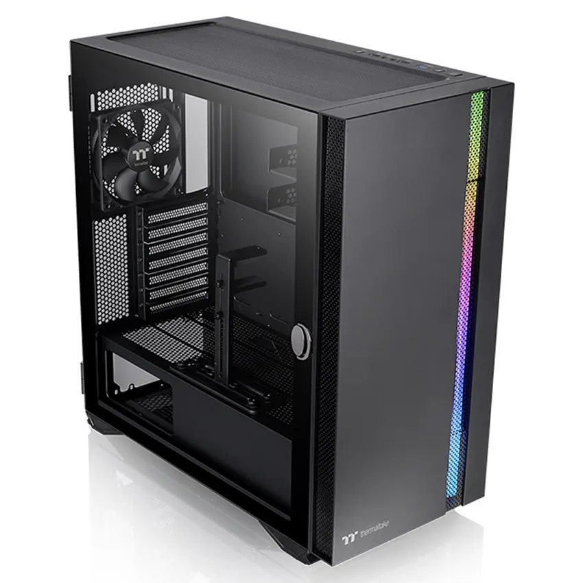 GABINETE GAMER THERMALTAKE H700 TG BLACK TEMP GLASS