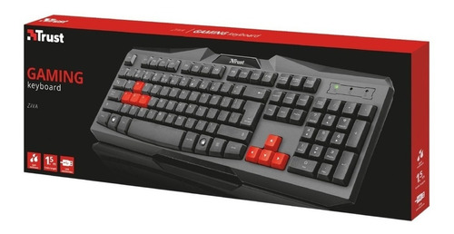 TECLADO GAMER TRUST ZIVA ES