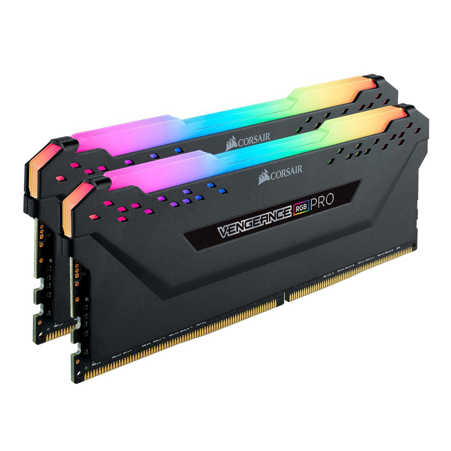 MEMORIA RAM (DDR4) CORSAIR 16GB 2X8 3200MHZ VENGEANCE RGB PRO BLACK