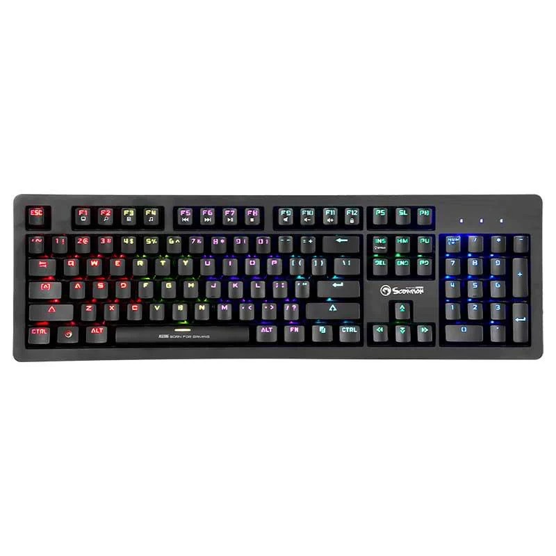TECLADO GAMING MECANICO MARVO KG916 ILUMINADO RGB USB