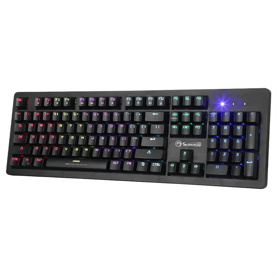 TECLADO GAMING MECANICO MARVO KG916 ILUMINADO RGB USB