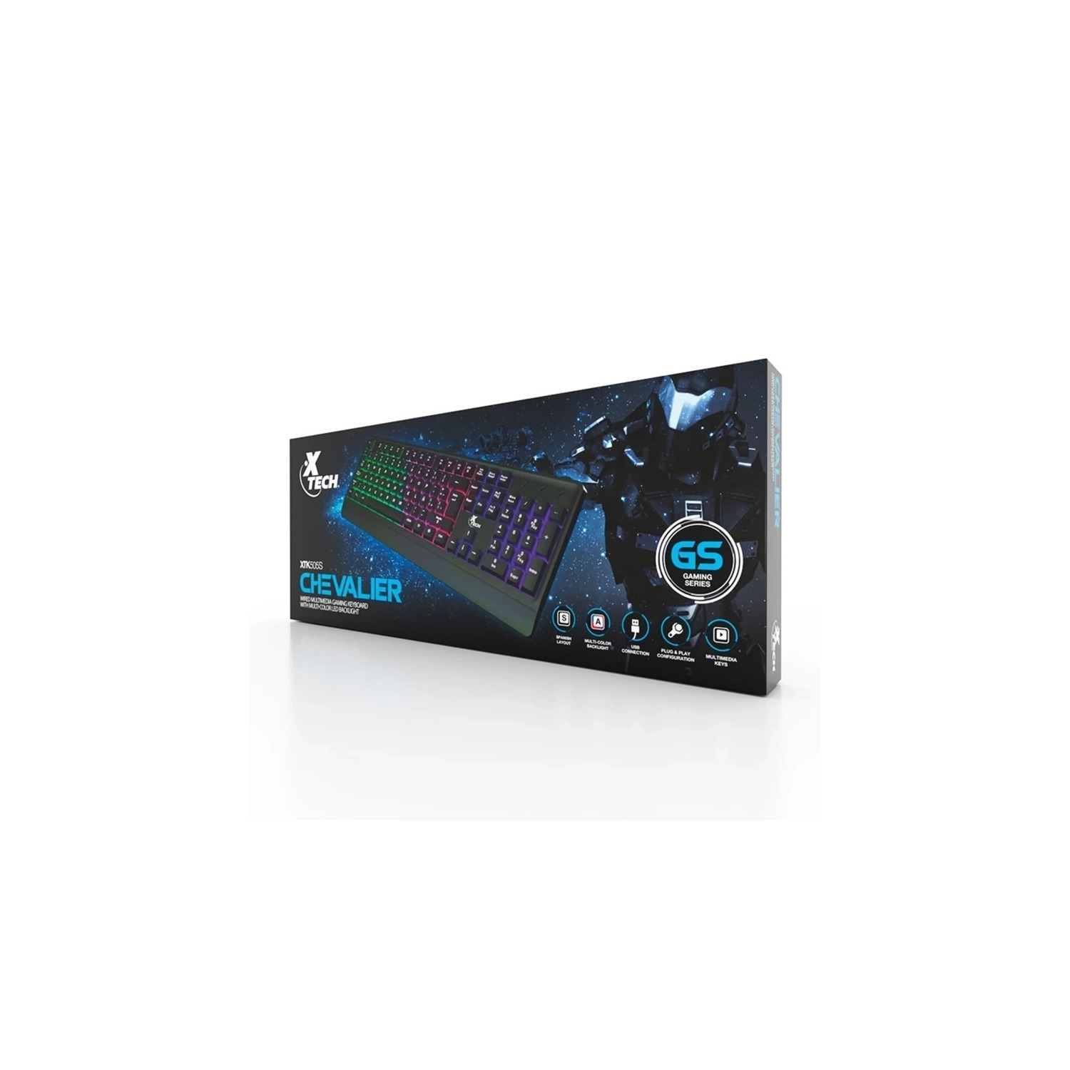 TECLADO GAMER XTECH CHEVALLIER LED