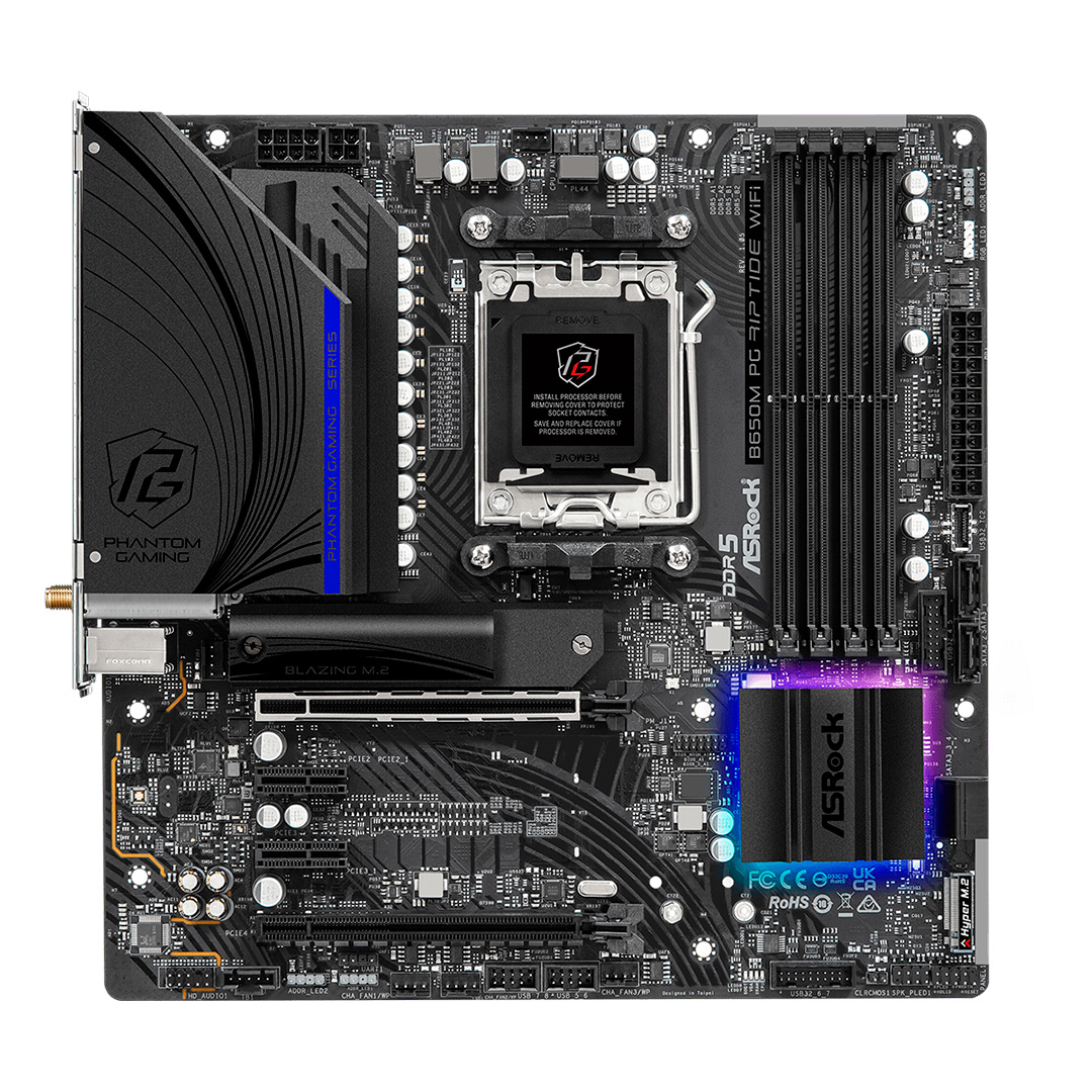 MOTHER ASROCK (AM5) B650M PG RIPTIDE