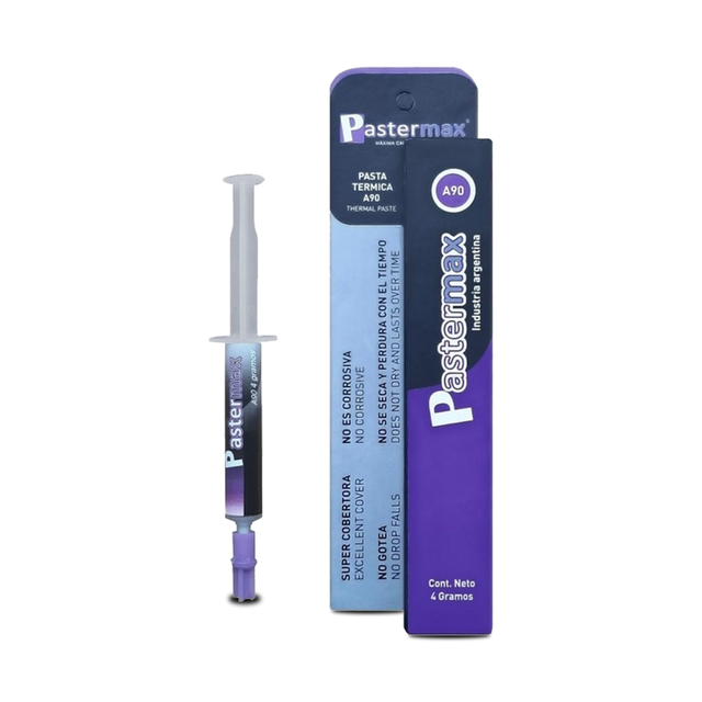 GRASA SILICONADA PASTERMAX PARA CPU A90 (GRIS) PASTA TERMICA