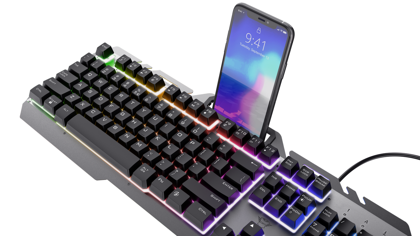  TECLADO GAMER TRUST ESCA METAL GXT853