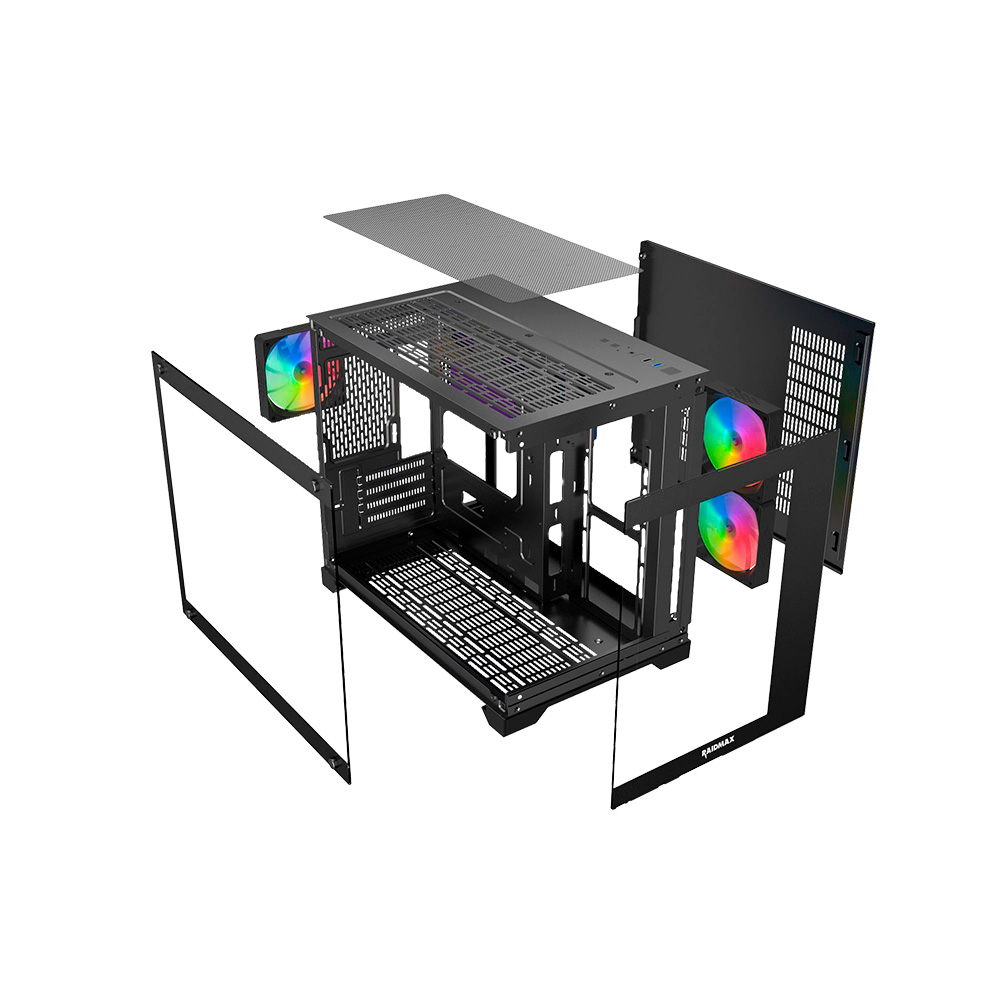 GABINETE GAMER RAIDMAX INFINITA i600 FISHTANK TG RGB
