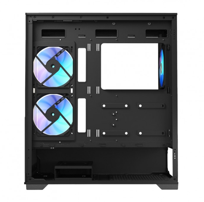 GABINETE GAMER RAIDMAX INFINITA i801 FISHTANK ARGB TG BLACK