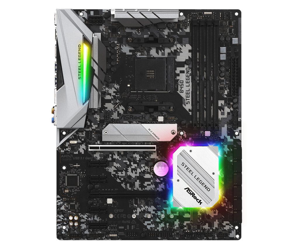 MOTHER ASROCK (AM4) B450M STEEL LEGEND 