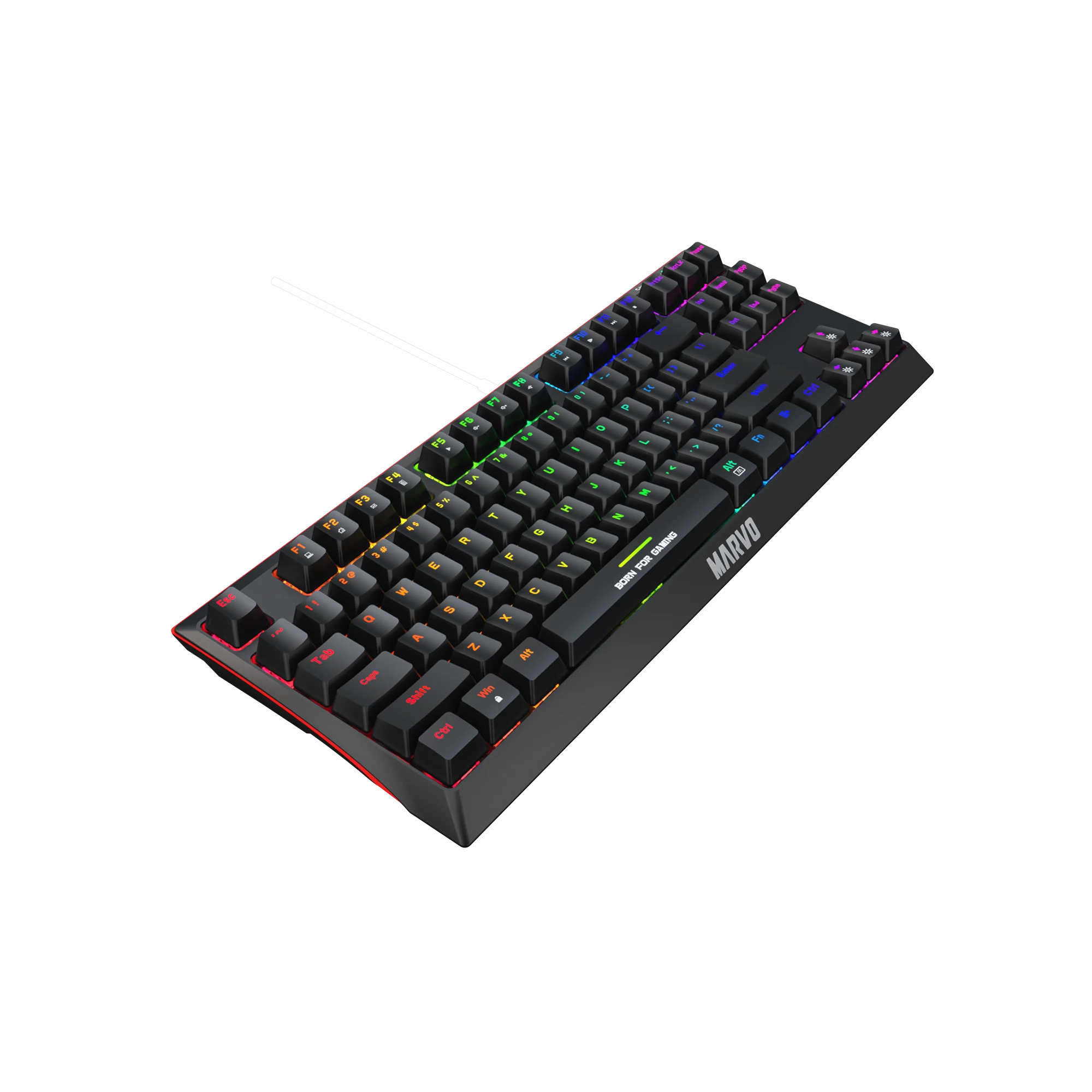 TECLADO MECANICO COMPACTO MARVO KG953 SWITCH BLUE