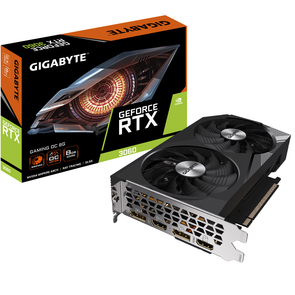 PLACA DE VIDEO GIGABYTE RTX 3060 GAMING 8GB OC Crosshair Gaming