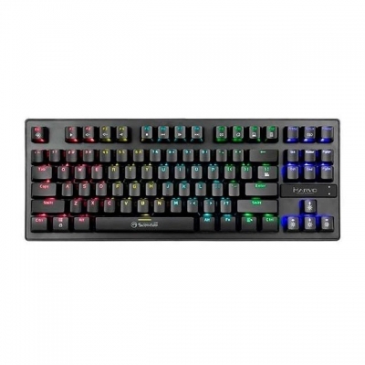 TECLADO GAMING MECANICO COMPACTO MARVO KG901 ILUMINADO RGB BLUE SWITCH USB