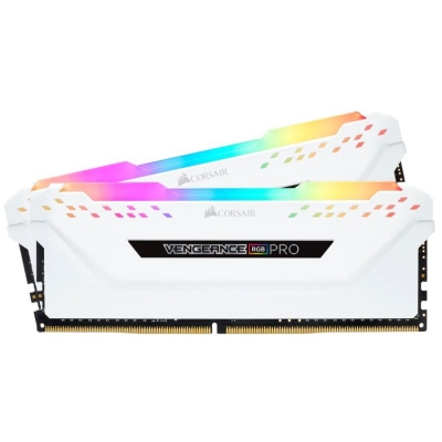 MEMORIA RAM CORSAIR DDR4 16GB 2X8 3200MHZ VENGEANCE RGB PRO WHITE
