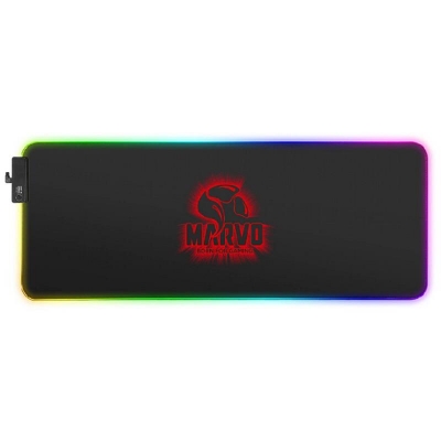 MOUSEPAD MARVO PRO GAMING RGB XL BLACK G45