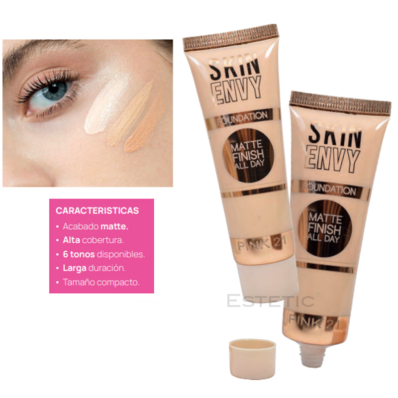 Base Skin ENVY Matte Finish All Day Pink 21
