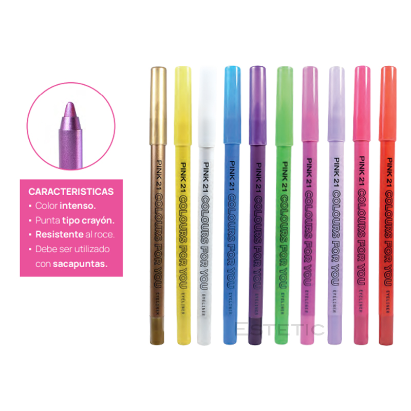 Delineador Crayon Intense Color Pink 21