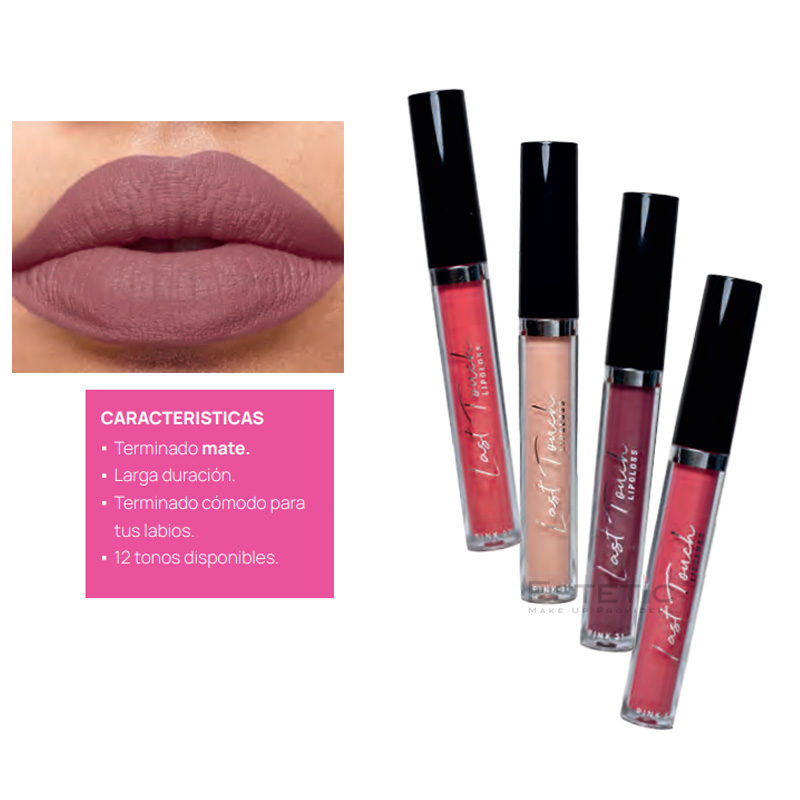 Labial Lip Gloss Matte Last Touch HD Pink 21