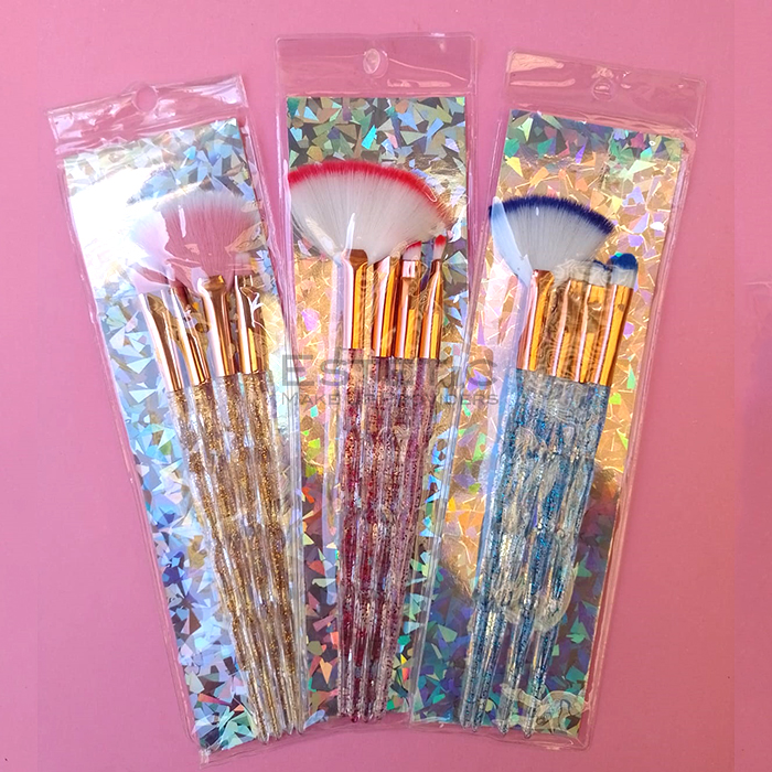 Set 4 Brochas C/Glitter Make Up