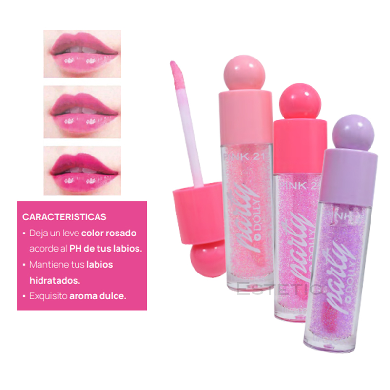 Lip Gloss Party Dolly Magic Pink 21