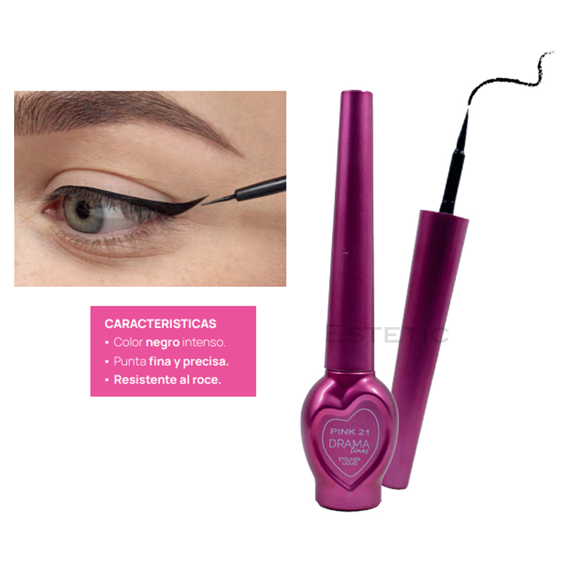 Delineador Liquido Drama Love HD Pink 21