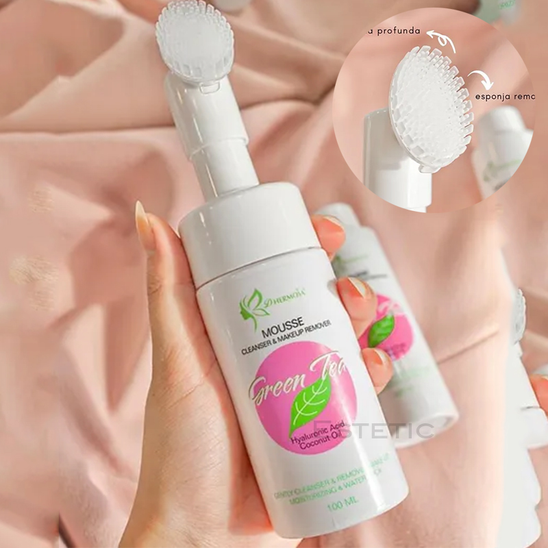 Mousse Desmaquillante Aloe Vera + Hyaluronic Cepillo Silicona