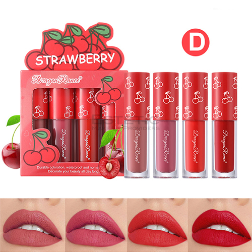 Set x4 Labiales Liquidos 24 HS Fruit Coleccion