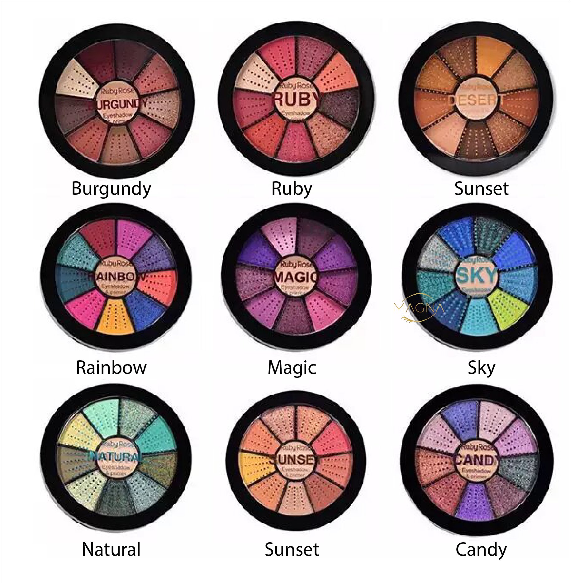 Paleta de Sombras Ruby Rose 9 Colores