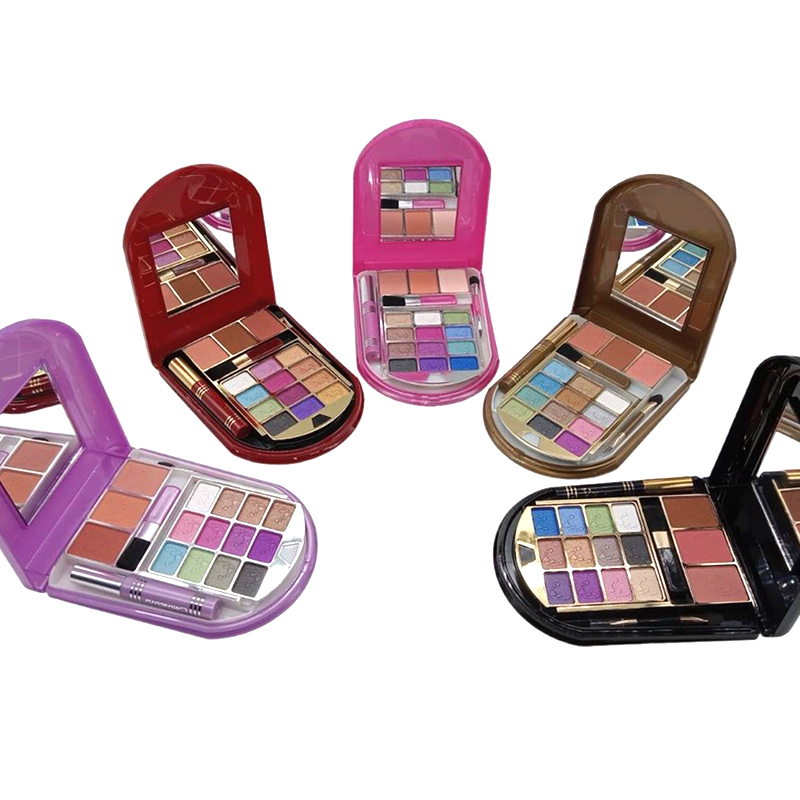 Set Maquillaje Oval 4D Sombra Rubor Polvo Mascara Labial T&G Tango