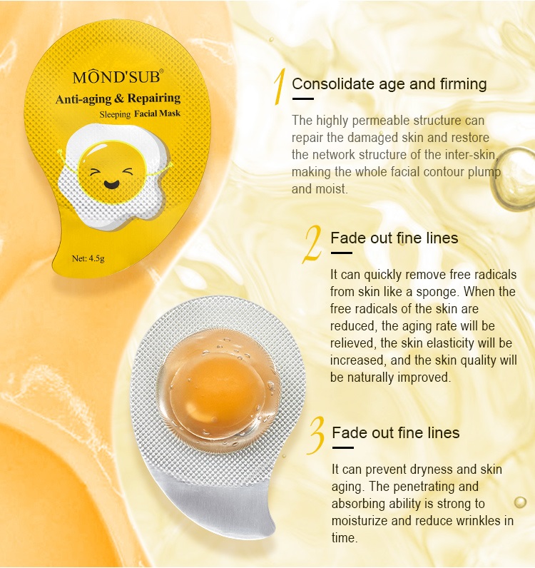 Mascarilla de Noche Anti-Age y Reparadora Mondsub.