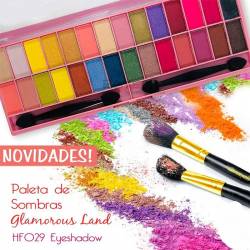 Paleta Sombra x28 Colors Glamorous Land DHermosa Pro
