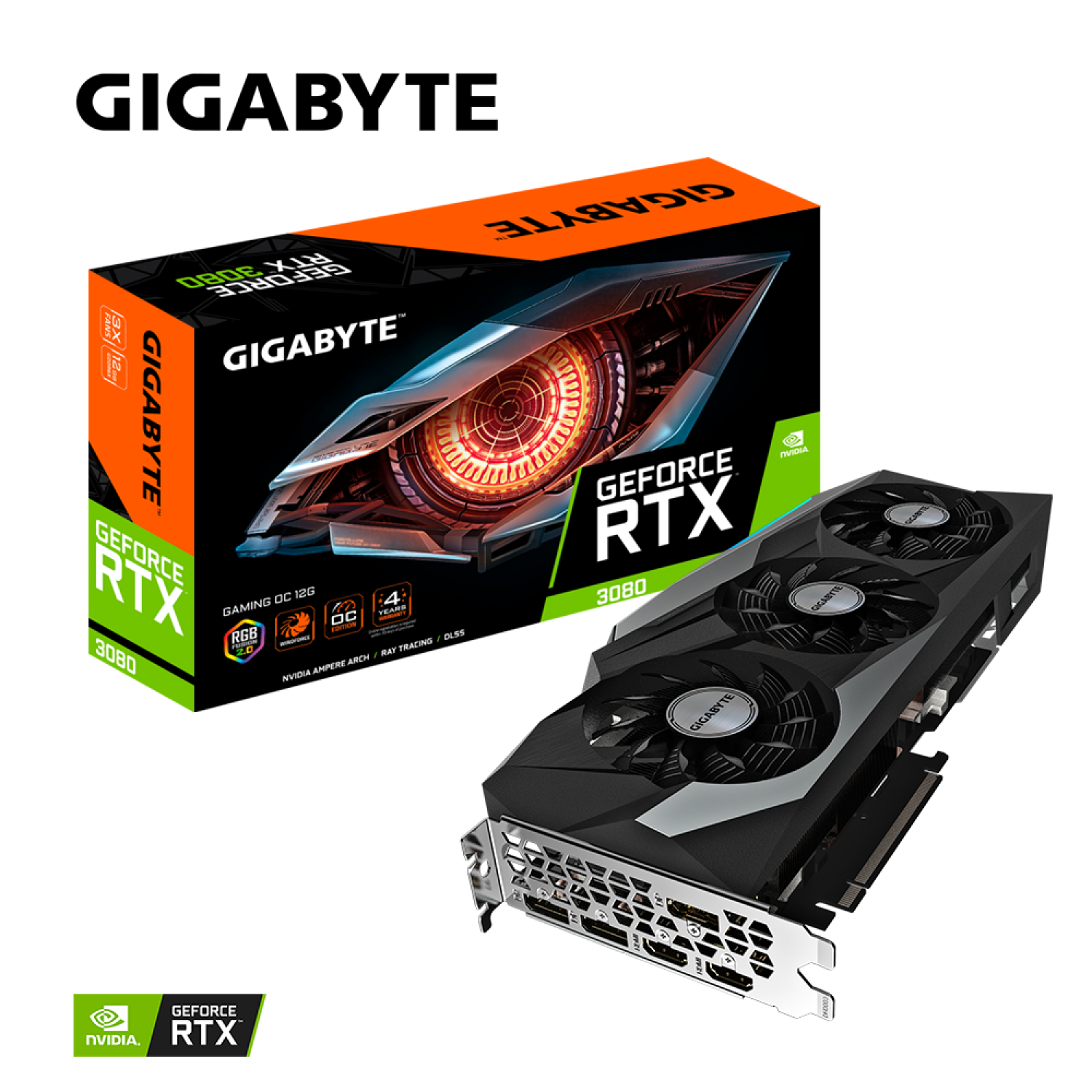 PLACA DE VIDEO GIGABYTE RTX 3080 GAMING OC 12GB