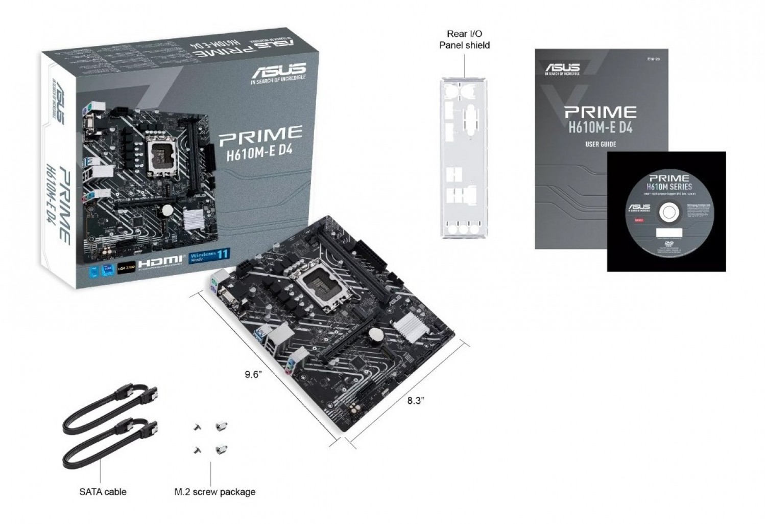 MOTHER ASUS (LGA1700) PRIME H610M-E D4