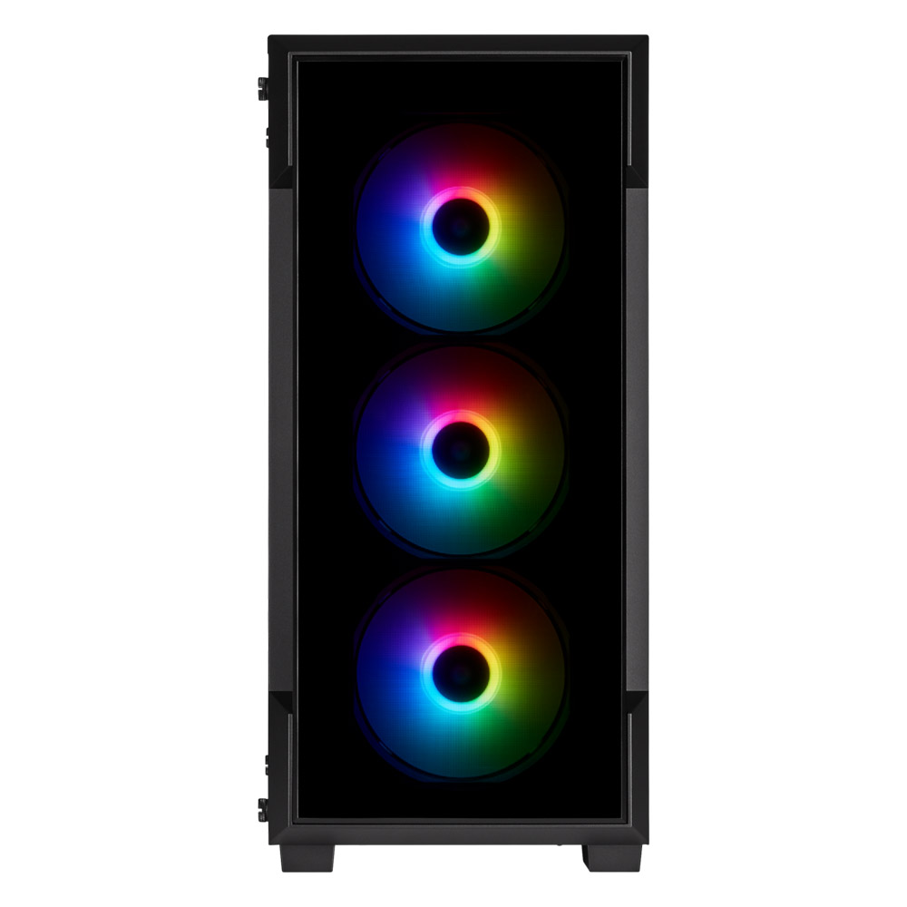 Gabinete 220t Rgb Tg Smart Icue Black Corsair
