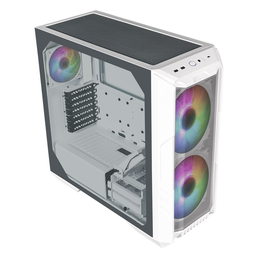 Gabinete Haf 500 Tg Mesh White Cooler Master