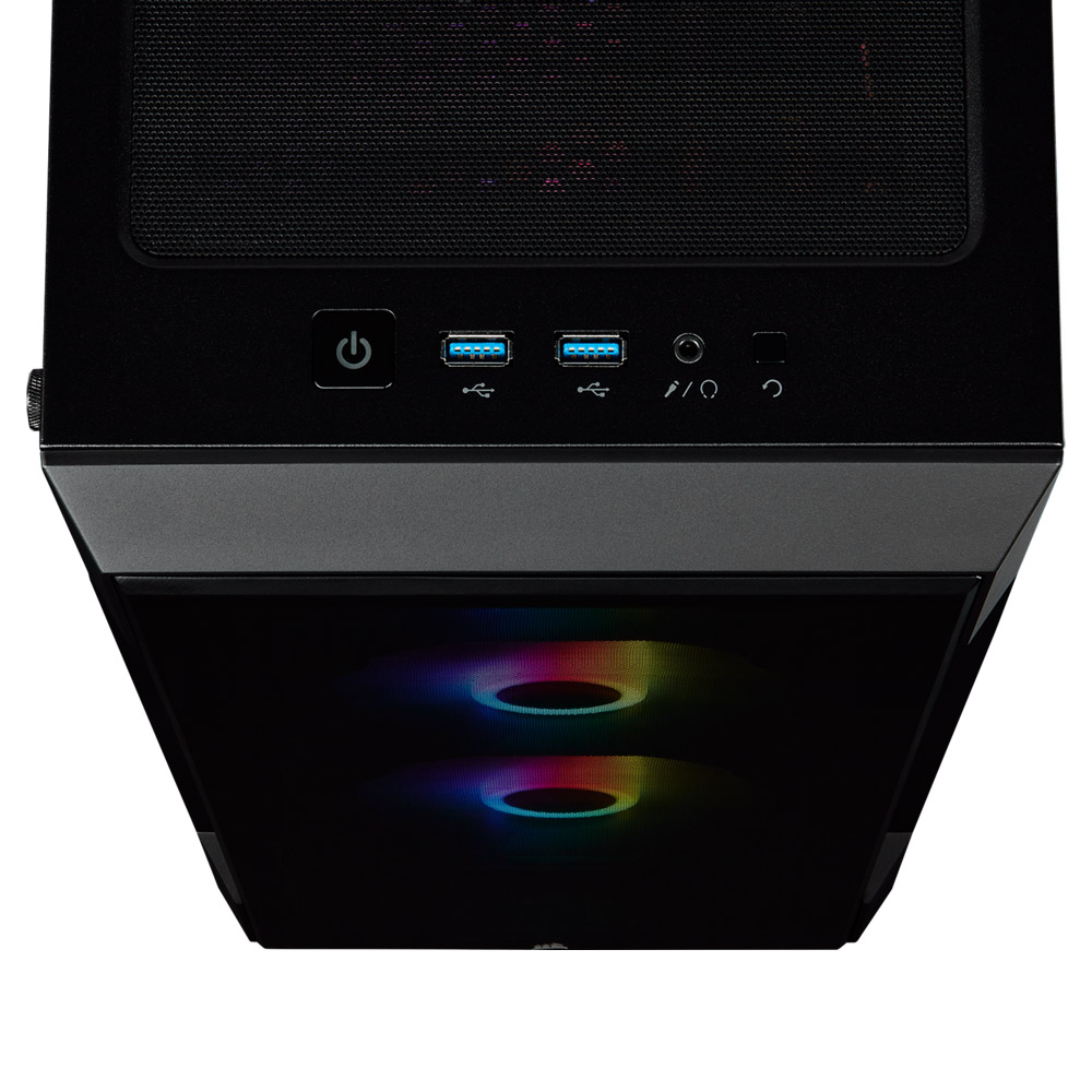 Gabinete 220t Rgb Tg Smart Icue Black Corsair