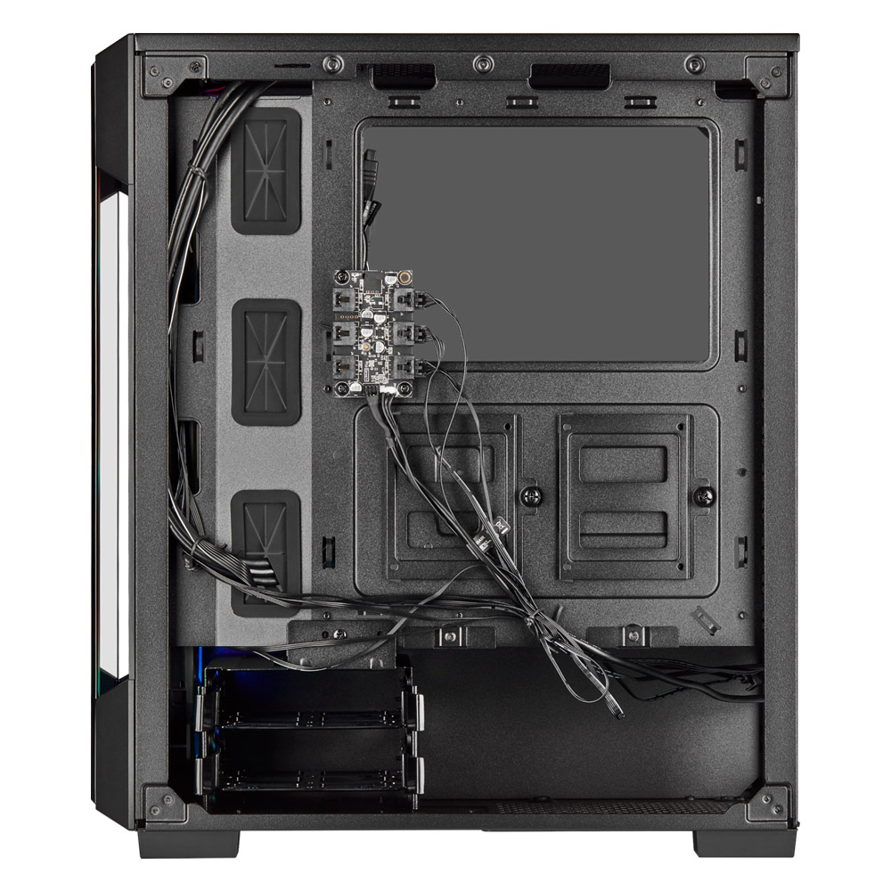 Gabinete 220t Rgb Tg Smart Icue Black Corsair