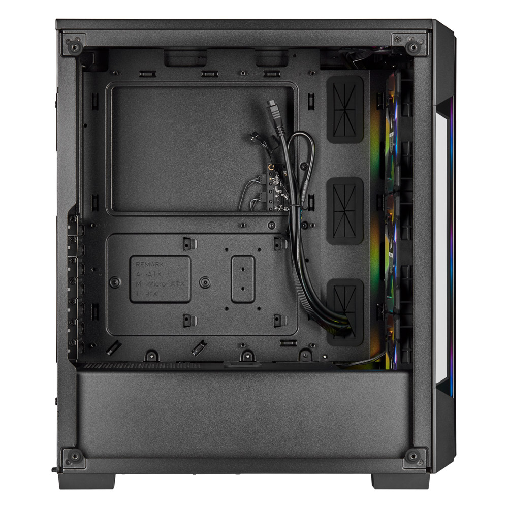 Gabinete 220t Rgb Tg Smart Icue Black Corsair