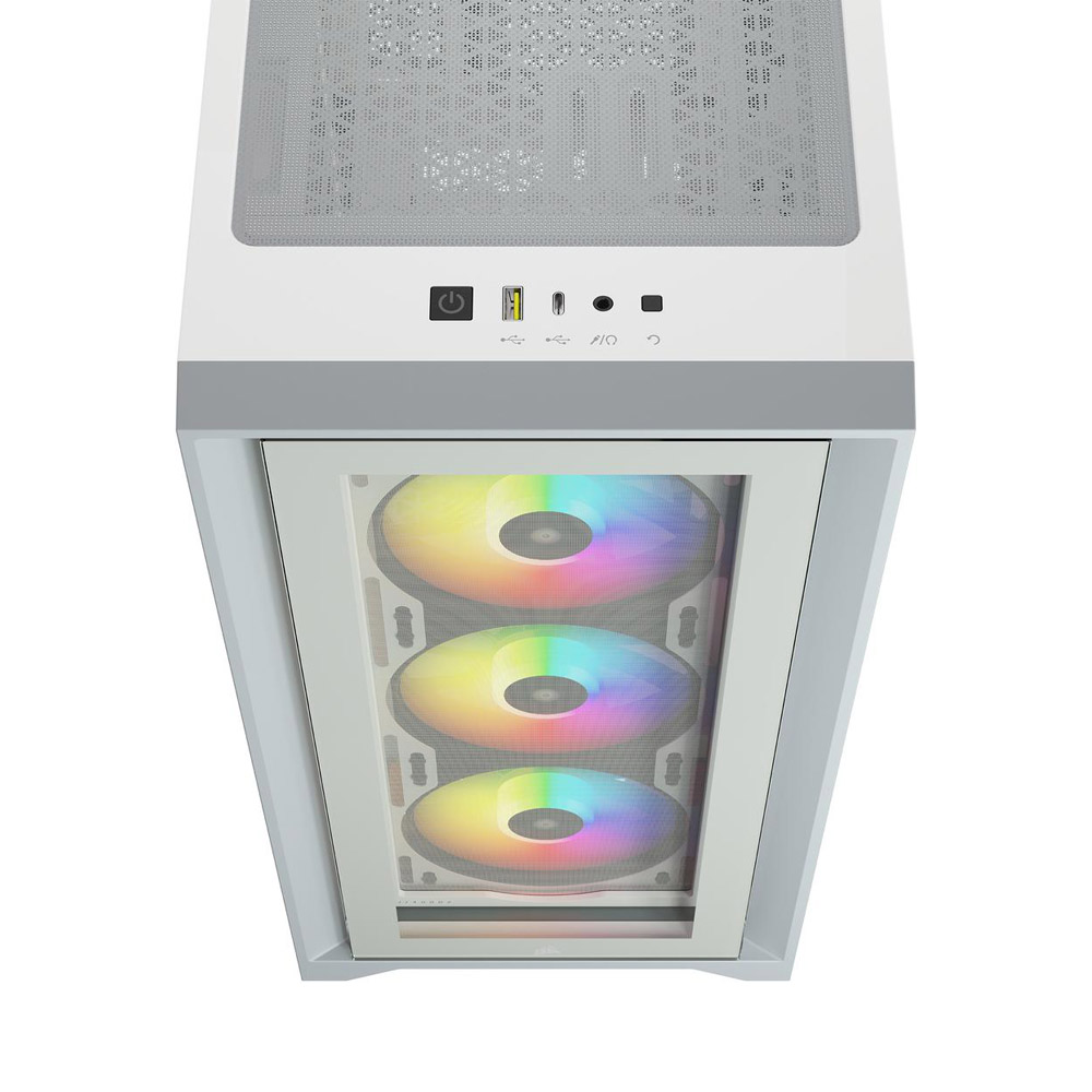 Gabinete Icue 4000x Rgb Tg White Corsair
