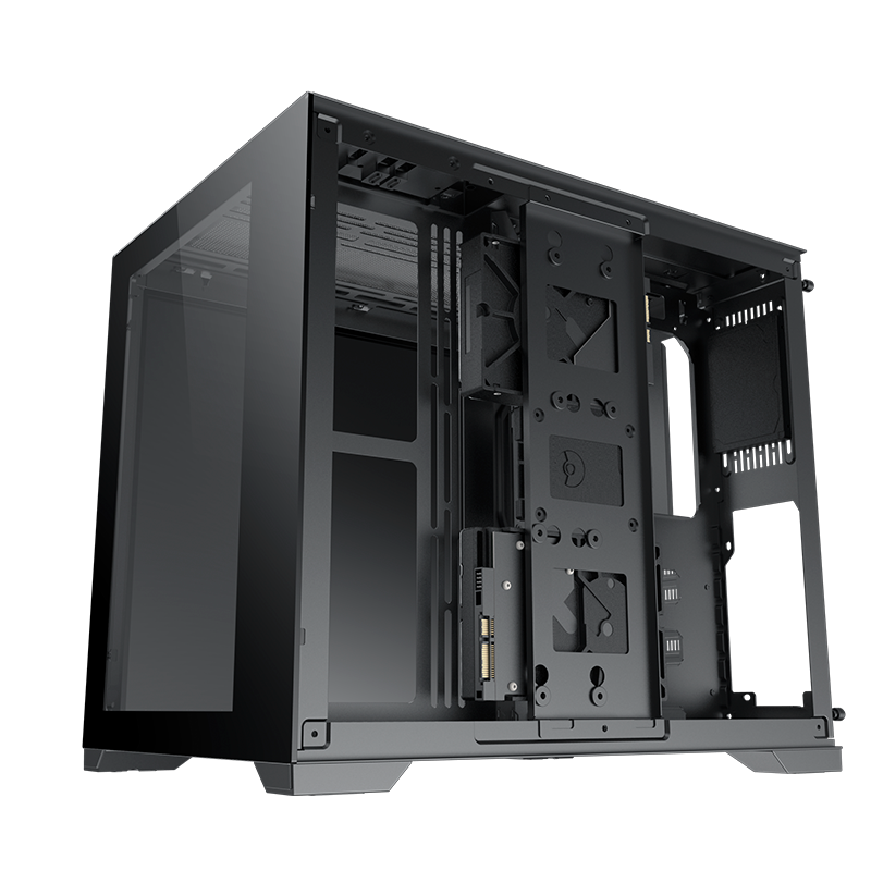 Gabinete Aquarius Ii Tg 6 Fan Argb Black Xigmatek