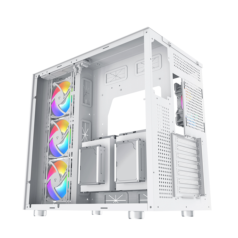 Gabinete Aquarius Pro Artic Tg 7 Fans Argb Xigmatek